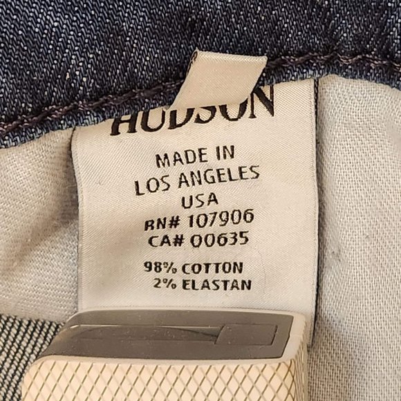 👖 HUDSON Byron Denim 👩🏻🧑 Unisex Jeans Five Straight Buttons Jeans sz 29 - Picture 8 of 16